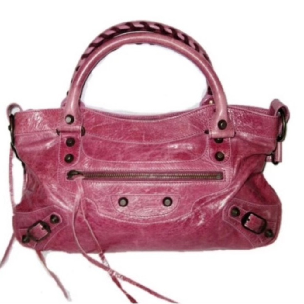 Pink Balenciaga handbag